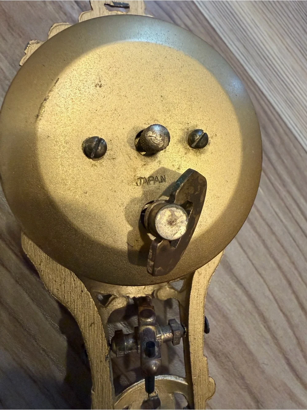 Vintage Brass Swinging Mystery Clock Pendulum